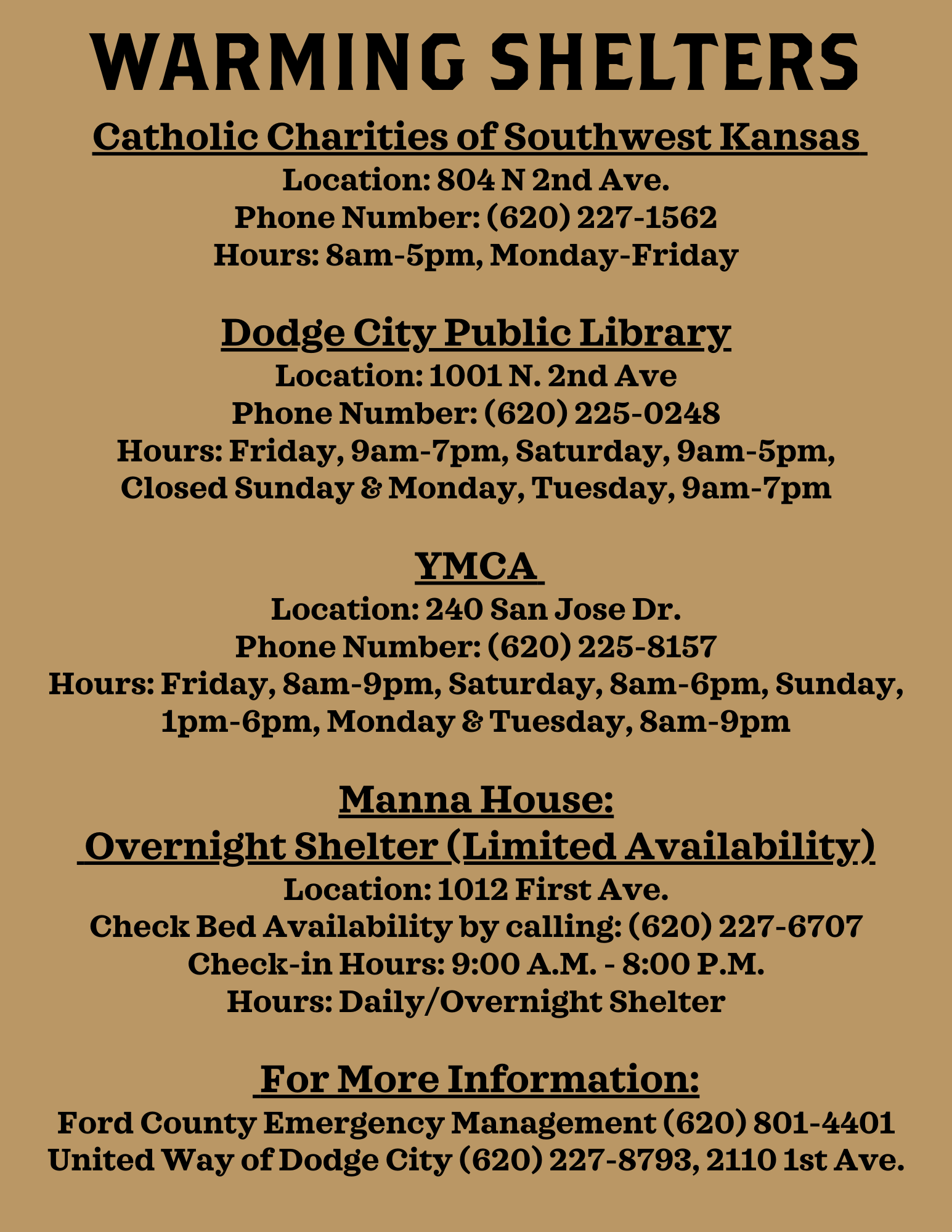 Warming Shelter 
